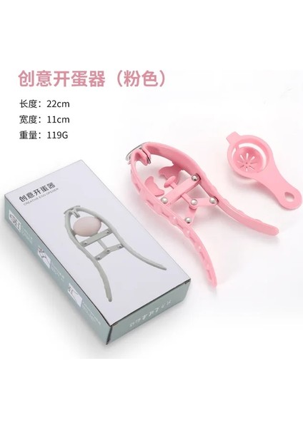 Pembe Manuel Yumurta Araçları Paslanmaz Çelik Yumurta Açacağı Makas Yumurta Kabuğu Kraker Topper Yumurta Açacağı Ayırıcı Mutfak Aletleri Aksesuarları (Yurt Dışından)