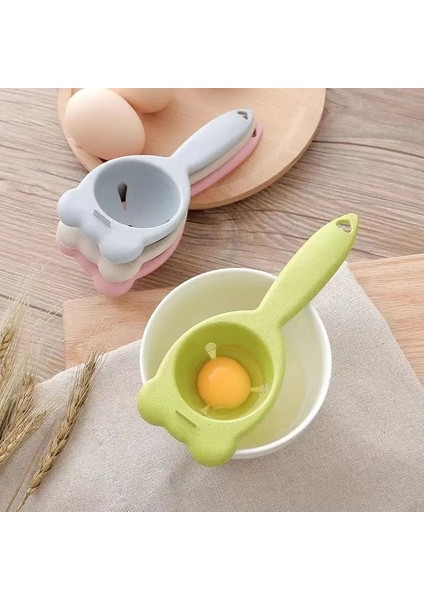 Mavi Sevimli Yumurta Beyaz Sarısı Ayırıcı Tutucu Mutfak Kek Araçları Şeffaf Sıvı Filtresi Gadget Akşam Yemeği Pişirme Elek Bölücü Taşınabilir Depolama (Yurt Dışından) fırsatları