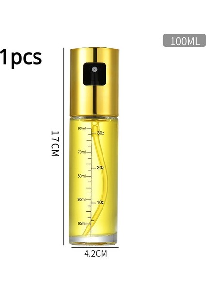 GOLDEN-100ML-1PCS 100ML Mezun Yağ Püskürtme Şişesi Şişesi Abs Basınçlı Barbekü Pişirme Zeytinyağı Sprey Mutfak Ev Zeytinyağı Sprey Artefakt (Yurt Dışından) fiyatları