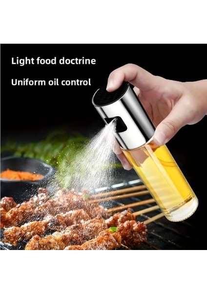 GOLDEN-100ML-1PCS 100ML Mezun Yağ Püskürtme Şişesi Şişesi Abs Basınçlı Barbekü Pişirme Zeytinyağı Sprey Mutfak Ev Zeytinyağı Sprey Artefakt (Yurt Dışından) indirimleri