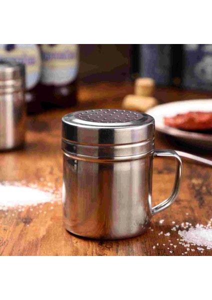 Gösterildiği Gibi Çalkalayıcı Şeker Kapaklı Toz Tuz Un Baharat Sapı Dispenser Şekerlemeler Peynir Parmesan Çeliği Paslanmaz Biberlikler (Yurt Dışından) indirimleri