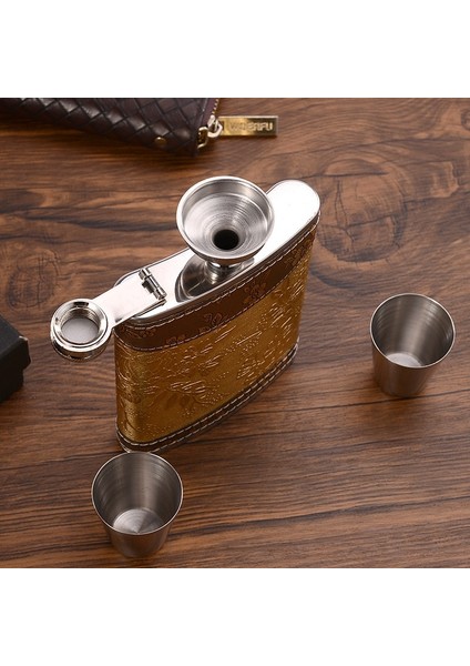 8oz JH09 8oz Taşınabilir Cep Cep Şişesi Açık Seyahat Paslanmaz Çelik Şişe Viski Içecek Alkol Şişeleri 8oz Çelik Cep Şişesi Flagon (Yurt Dışından) fırsatları