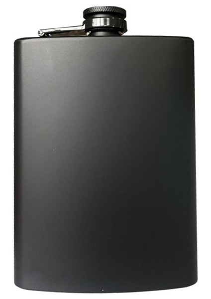 Tek-8 8 Oz 18/8 Paslanmaz Çelik Votka Bardağı Viski Şişesi Cep Şişesi Hediye Kutusu Seti Yeni Siyah Bardak ile Alkol Huni Likör Flagon (Yurt Dışından)