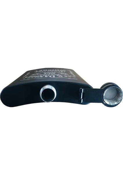 Tek-8 8 Oz 18/8 Paslanmaz Çelik Votka Bardağı Viski Şişesi Cep Şişesi Hediye Kutusu Seti Yeni Siyah Bardak ile Alkol Huni Likör Flagon (Yurt Dışından)