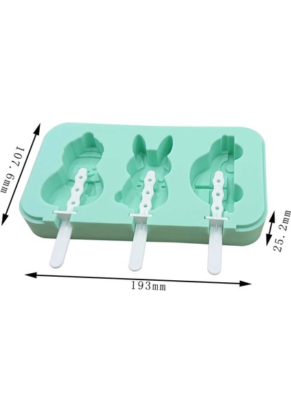 Yeşil Yeni Sıcak Karikatür Buz Popsicle Bar Silikon Kalıp Çıkarılabilir Kapaklı Buzlu Soğuk Demlemek Kahve Için Temizlemesi Kolay (Yurt Dışından) indirimleri