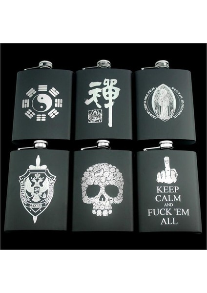 Stil 8 8 Ons Mini Kafatası Kgb Hip Mataralar Yaratıcı Baskı Paslanmaz Çelik Viski Votka Drinkware Taşınabilir Flagon Alkol Şişesi (Yurt Dışından) fiyatları