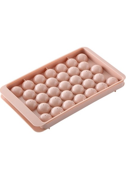 33 Pembe 18/33 3D Yuvarlak Buz Kapaklı Kutu Topu Buz Tepsisi Plastik Buz Küpü Kalıp Buzdolabı Buz Topu Kalıp Buz Kutusu Dıy Kalıpları Buz Topu Makinesi (Yurt Dışından)