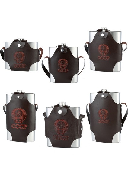 48 Oz 8/18/32/48/64 Oz Bpa Ücretsiz Büyük Boy Viski Künye Flagon Cccp Taşınabilir 304 Paslanmaz Çelik Alkol Cep Şişesi Çanta ile Set (Yurt Dışından) modelleri