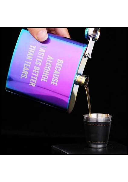 Stil 18 Relliar 21 Stil Paslanmaz Çelik Cep Şişesi 8 Oz/6 Oz Renkli ve Gül Pembe Kadınlar Viski Kış Için Taşınabilir Flagon Cep Şişesi (Yurt Dışından)