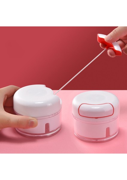 Gümüş Kenar Kolu 1 Adet Manuel Mutfak Robotu Sebze Doğrayıcı El Sarımsak Presi Sarımsak Blender Soğan Kesici Sebze Zencefil Meyve Kesme Aletleri (Yurt Dışından) fırsatları