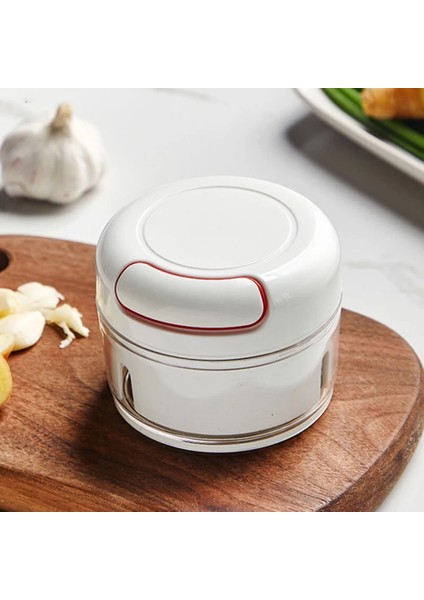 Gümüş Kenar Kolu 1 Adet Manuel Mutfak Robotu Sebze Doğrayıcı El Sarımsak Presi Sarımsak Blender Soğan Kesici Sebze Zencefil Meyve Kesme Aletleri (Yurt Dışından) indirimleri