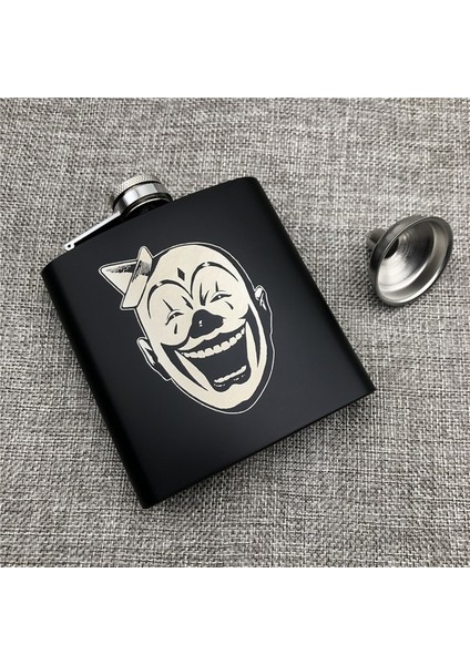 Joker Özelleştirme Rus Cep Şişesi 6 Oz 170 ml 304 Paslanmaz Çelik Kişiselleştirilmiş Kral Kurt Aslan Kaplan Alkol Whiekey Votka Şişesi (Yurt Dışından)