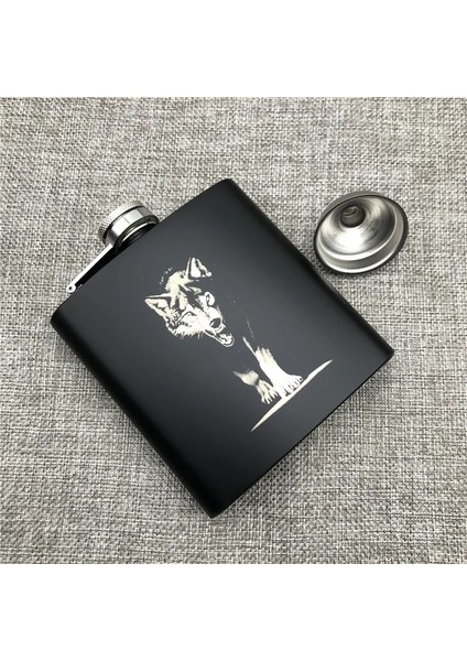 Joker Özelleştirme Rus Cep Şişesi 6 Oz 170 ml 304 Paslanmaz Çelik Kişiselleştirilmiş Kral Kurt Aslan Kaplan Alkol Whiekey Votka Şişesi (Yurt Dışından) modelleri