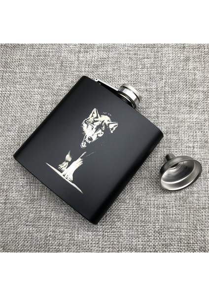 Joker Özelleştirme Rus Cep Şişesi 6 Oz 170 ml 304 Paslanmaz Çelik Kişiselleştirilmiş Kral Kurt Aslan Kaplan Alkol Whiekey Votka Şişesi (Yurt Dışından) indirimleri