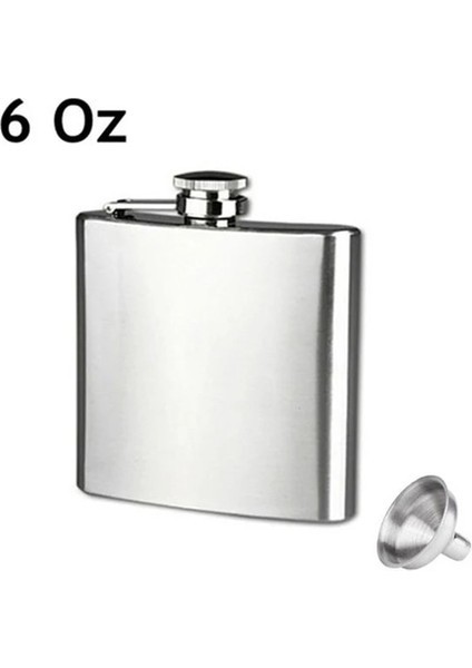 6oz Paslanmaz Çelik Hip Likör Şişesi Viski Alkol Cep Şarap Şişesi MAZI888 (Yurt Dışından) fiyatları