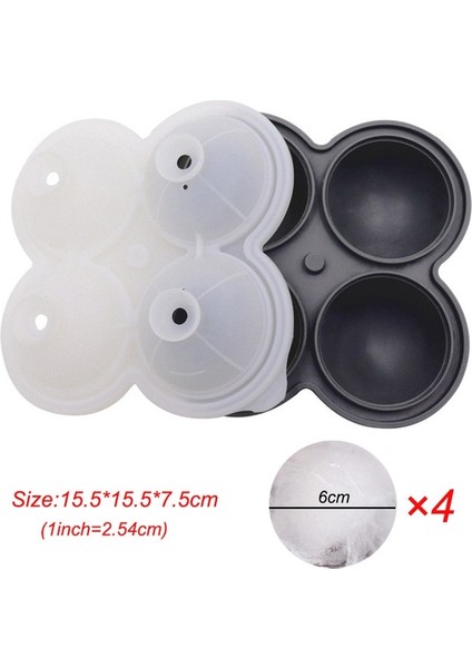 4 Top 1 Adet 3D Gül Buz Kalıpları Ekstra Büyük Buz Küpü Tepsileri 4 Dev Sevimli Çiçek Şekilli Buz Silikon Kauçuk Eğlenceli Büyük Buz Topu Yapımcısı Bar Aracı (Yurt Dışından)