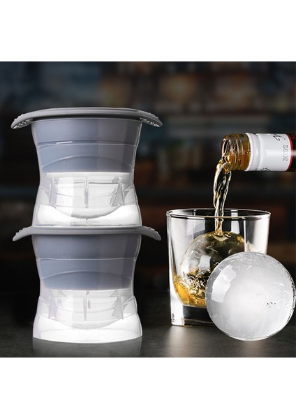 Gri 5 cm Buz Topu Makinesi Silikon Küre Buz Küpü Kalıp Mutfak Dıy Buz Yuvarlak Şekil Makinesi Jöle Kokteyl Viski Içecek Için Kalıp Yapma (Yurt Dışından) indirimleri