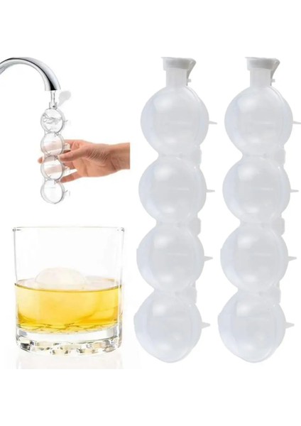 1 Adet B Buz Kalıbı 4 Delik Buz Küpü Makineleri Yuvarlak Buz Hokeyi Kalıp Viski Topu Bar Parti Mutfak Buz Kutusu Dondurma Yapma Makinesi Araçları Mutfak Için (Yurt Dışından)