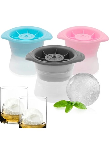 BLUE11CM Viski Silika Jel Yuvarlak Buz Hokeyi Kalıp Büyük ve Küçük Makinesi Buz Kutusu Küresel Buz Küpü Buz Izgara Mutfak Aracı (Yurt Dışından) modelleri