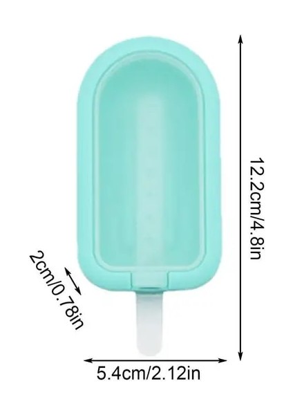 Yeşil Popsicle Dıy Dondurma Yapımı Kalıp Gıda Sınıfı Silikon Buz Küpü Makineleri Tepsi Kalıp Popsicle Araçları Mutfak Aletleri (Yurt Dışından)