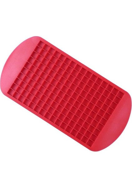 Kırmızı Silikon Buz Küpü 160 Kavite Buz Kalıp Mini Kare Buz Kalıbı Çevre Dostu Buz Kalıp Katlanabilir Viski Dondurma Soğuk Içecekler Araçları (Yurt Dışından)