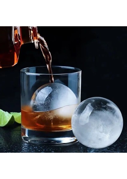 Pembe 2 Adet 2 Adet Silikon Buz Kalıp Dıy Viski Kokteyl Yuvarlak Şekil Buz Topu Makinesi Mutfak Istiflenebilir Yavaş Eriyen Buz Küpü Jöle Kalıpları Machin (Yurt Dışından) indirimleri