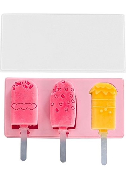 Stil 5 Silikon Dondurma Kalıp Kapaklı Hayvanlar Şekli Jöle Kalıp Çocuk El Yapımı Dıy Tatlı Popsicle Buz Izgarası ile Dondurma Çubuğu (Yurt Dışından)