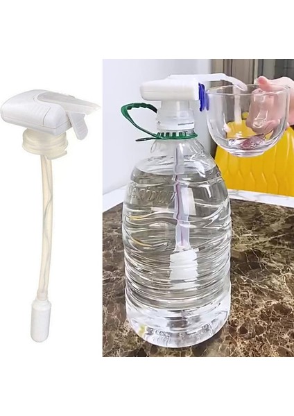 Beyaz Yeni Otomatik Içecek Saman Emme Cihazı Sihirli Musluk Elektrikli Su Süt Içecek Dispenseri Otomatik Pipet Ev Dış Mekan (Yurt Dışından)