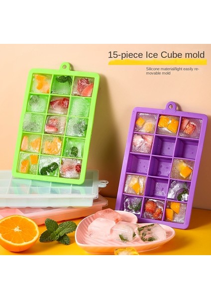 Yeşil Kapaklı-15 15/24 Izgaralar Silikon Buz Küpü Kalıp Buz Tepsisi Kalıp Buz Küpü Yapımcısı Kalıp Toksik Olmayan Dayanıklı Bar Pub Şarap Dondurma Kalıp Buz Yapıcı (Yurt Dışından) indirimleri