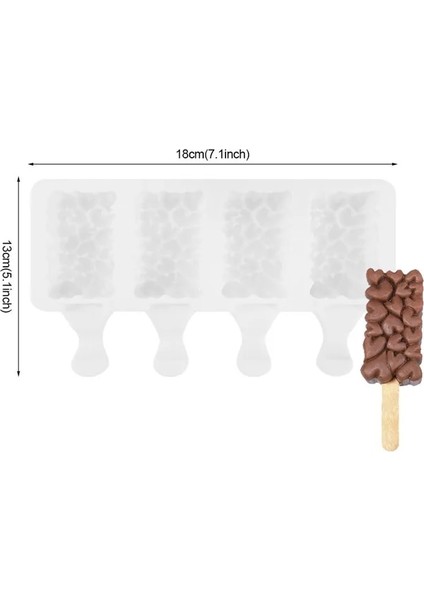 Style5 Silikon Dondurma Kalıp Dıy Çikolata Tatlı Popsicle Kalıpları Tepsi Buz Küpü Makinesi Ev Yapımı Araçları Yaz Parti Malzemeleri (Yurt Dışından)