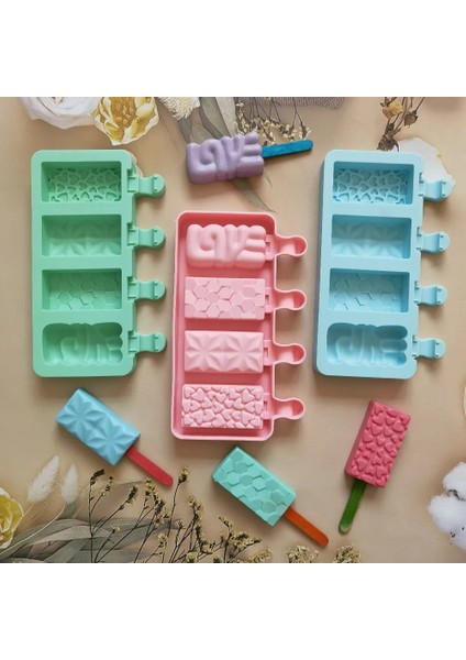 011 Pembe Küçük Kareler Silikon Dondurma Kalıp Dıy Çikolata Tatlı Popsicle Kalıpları Tepsi Buz Küpü Makinesi Ev Yapımı Araçları Yaz Parti Desteği (Yurt Dışından) fiyatları
