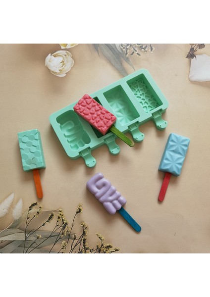 011 Pembe Küçük Kareler Silikon Dondurma Kalıp Dıy Çikolata Tatlı Popsicle Kalıpları Tepsi Buz Küpü Makinesi Ev Yapımı Araçları Yaz Parti Desteği (Yurt Dışından) indirimleri