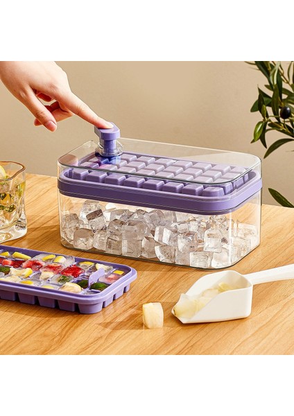64 Izgara Beyaz Buz Küpü Makinesi Saklama Kutusu ile Silikon Pres Tipi Buz Küpü Makineleri Buz Tepsisi Bar Gadget Mutfak Aksesuarları Için Kalıp Yapma (Yurt Dışından) fiyatları