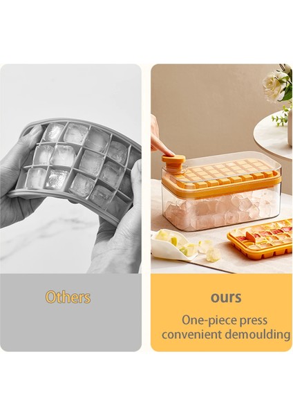 64 Izgara Beyaz Buz Küpü Makinesi Saklama Kutusu ile Silikon Pres Tipi Buz Küpü Makineleri Buz Tepsisi Bar Gadget Mutfak Aksesuarları Için Kalıp Yapma (Yurt Dışından) fırsatları