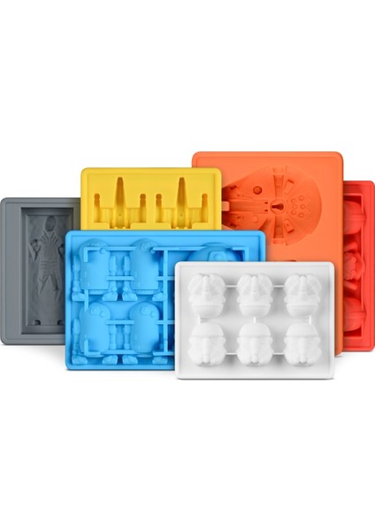 Random5 Kek Dekorasyon Kalıpları Pişirme Için Silikon Kalıplar Çikolata Şeker Sakızlı Tatlı Buz Küpü Kalıpları Yıldız Savaşı Hayranları Için (Yurt Dışından) indirimleri