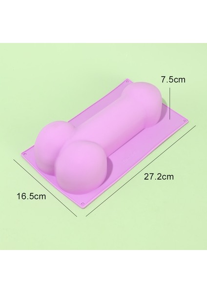 YH-940-MOR Silikon Dondurma Kalıp Komik Dıy Çikolata Tatlı Popsicle Kalıpları Tepsi Buz Küpü Makinesi Ev Yapımı Araçları Yaz Parti Malzemeleri (Yurt Dışından)