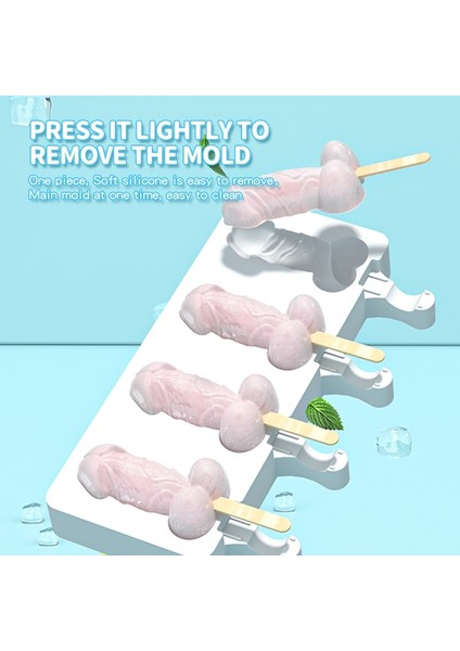 YH-940-MOR Silikon Dondurma Kalıp Komik Dıy Çikolata Tatlı Popsicle Kalıpları Tepsi Buz Küpü Makinesi Ev Yapımı Araçları Yaz Parti Malzemeleri (Yurt Dışından) fiyatları