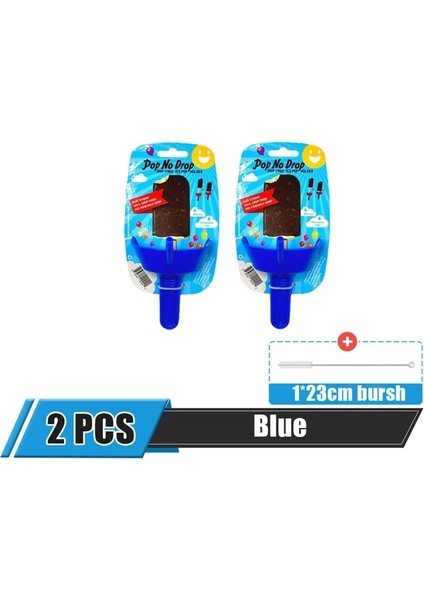 2 Adet Mavi Yeni Damlama Geçirmez Popsicle Raf Damla Ücretsiz Buz Tutucu Hiçbir Karışıklık Ücretsiz Dondurulmuş Ikramlar Raf Popsicle Tutucu Çocuklar Için Saman ile Dondurma (Yurt Dışından) fiyatları