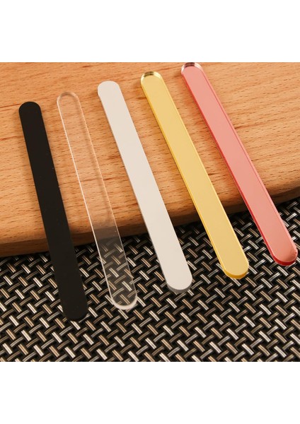 Şeffaf 10 Adet/takım Yüksek Kaliteli Akrilik Dondurma Çubukları Karıştırma Çubuğu Gıda Sınıfı Şeffaf Puding Yapma Kiti Popsicles Mutfak Aletleri (Yurt Dışından)