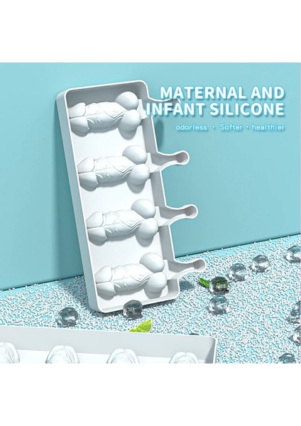 YH-940-MOR Silikon Dondurma Kalıp Komik Dıy Çikolata Tatlı Popsicle Kalıpları Tepsi Buz Küpü Makinesi Ev Yapımı Araçları Yaz Parti Malzemeleri (Yurt Dışından) indirimleri