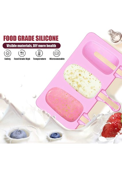 10 Adet Sopa Silikon Dondurma Kalıp Yeniden Kullanılabilir Buzlu Şeker Kalıpları Dıy Ev Yapımı Sevimli Karikatür Dondurucu Meyve Suyu Buz Pop Maker Kalıp Buz Kalıbı (Yurt Dışından) fırsatları