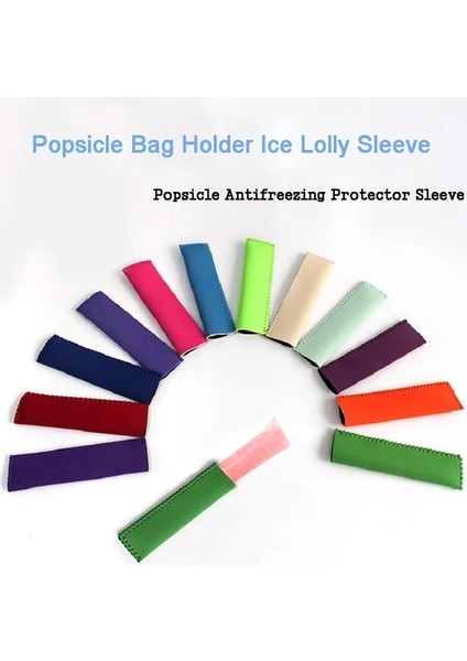 5 Adet Rastgele Renk 5 Adet Rastgele Renk Yeniden Kullanılabilir Dondurma Kolu Buz Lolly Dondurucu Antifriz Koruyucu Kovan Dondurma Pops Aracı Buzlu Dondurma Tutucular Çanta Kılıfı (Yurt Dışından)