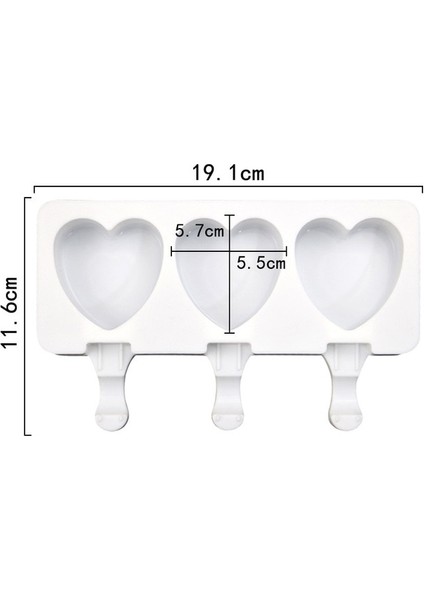 08 4/8 Hücre Magnum Silikon Kalıp Silikon Dondurma Kalıp Popsicle Kalıpları Dıy Dondurma Kalıp Buz Pop Maker Kalıp Buz Kalıbı (Yurt Dışından)