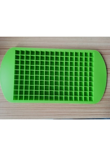 Yeşil 160 Izgara Silikon Buz Kalıbı Mini Kare Ezilmiş Küçük Buz Küpü Makinesi Silika Jel Kalıp Kalıp Mutfak Alet Bar Aksesuarları Araçları (Yurt Dışından)