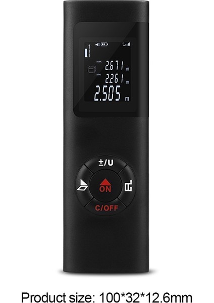 Dijital Lazer Uzaklık Ölçer Mesafe Ölçer USB Mini Doğru Taşınabilir Mesafe Bulucu (Yurt Dışından)