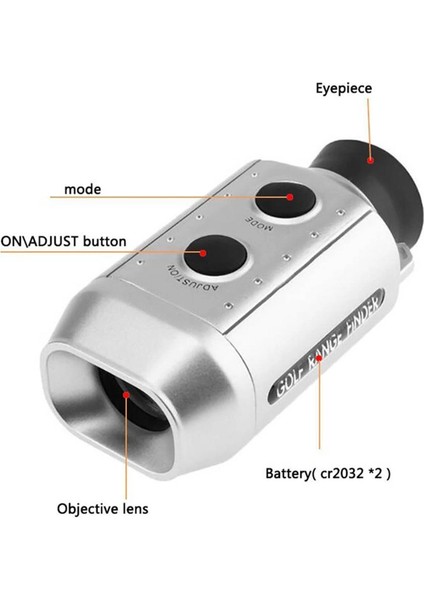 Gümüş Golf Uzaklık Ölçer 1000 Metre Dijital 7x Mesafe Bulucu Teleskop Monoküler Uzaklık Ölçer Avcılık LCD Uzaklık Ölçer Ölçüm Aracı (Yurt Dışından) modelleri