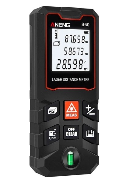 0-60 M 40/60/80/100 M Lazer Mesafe Ölçer Bant Çok Yönlü Ölçüm Aracı Dijital Lazer Uzaklık Ölçer El Cetvel Cihazı (Yurt Dışından)
