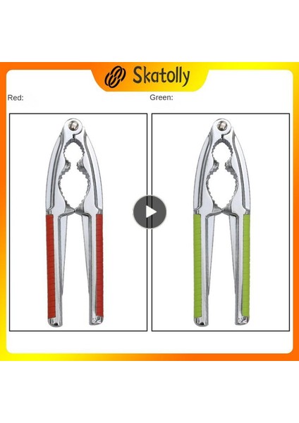 Kırmızı Opp Torba Ev Fındıkkıran Çok Yönlü Tart Aşınmaya Dayanıklı Su Geçirmez Çinko Alaşım Klip Ceviz Soyucu Ceviz ve Cevizli Fındık Kurabiye (Yurt Dışından) fırsatları