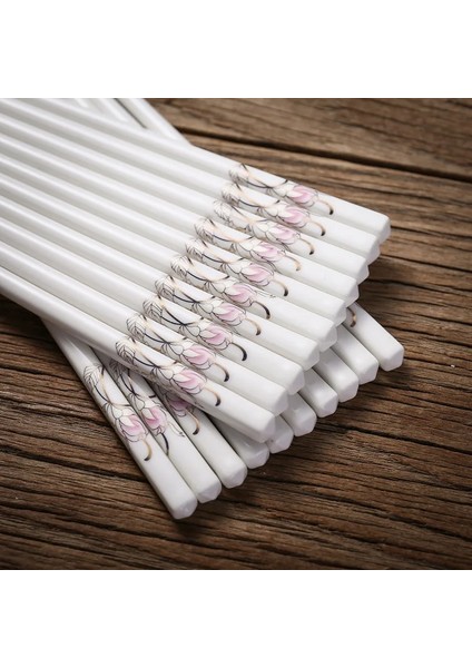 F Seramik Yemek Çubukları Çevre Dostu Mutfak Aracı Çin Yemek Çubukları Kaymaz Seramik Sofra Çiçek Serisi (Yurt Dışından) indirimleri