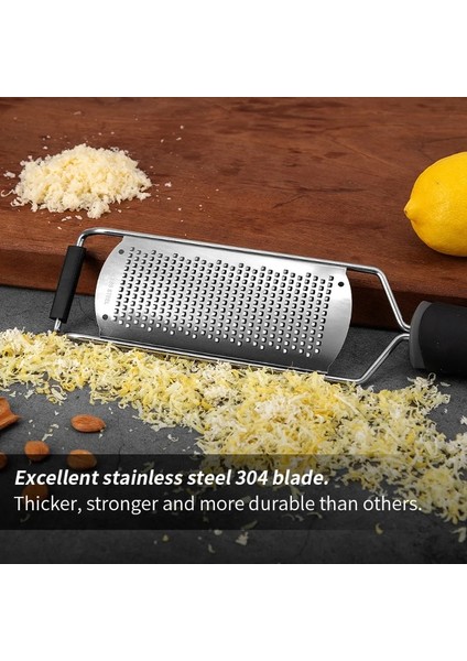 D Mutfak Çok Fonksiyonlu Rende Peynir Rende Limon Rende Yuvarlak Saplı Serisi Paslanmaz Çelik Ince Dişli Peynir Rende (Yurt Dışından) fiyatları